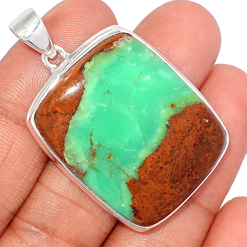 1.8" Boulder Chrysoprase Pendants - BCPP715