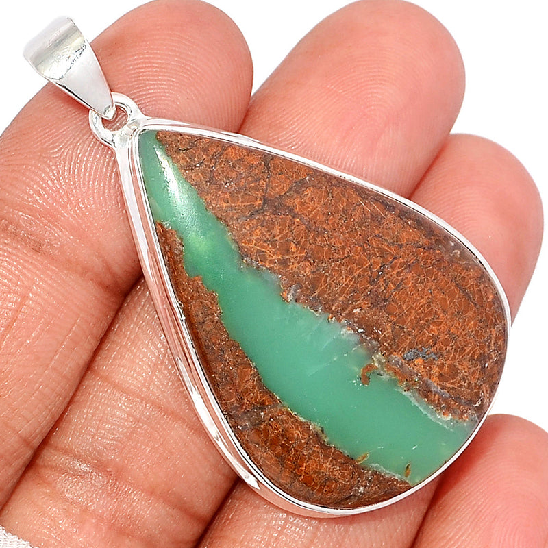 2.1" Boulder Chrysoprase Pendants - BCPP717