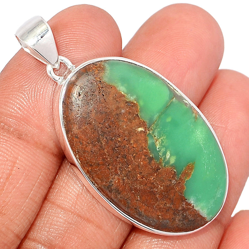 1.8" Boulder Chrysoprase Pendants - BCPP718