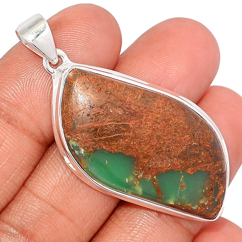 2" Boulder Chrysoprase Pendants - BCPP719