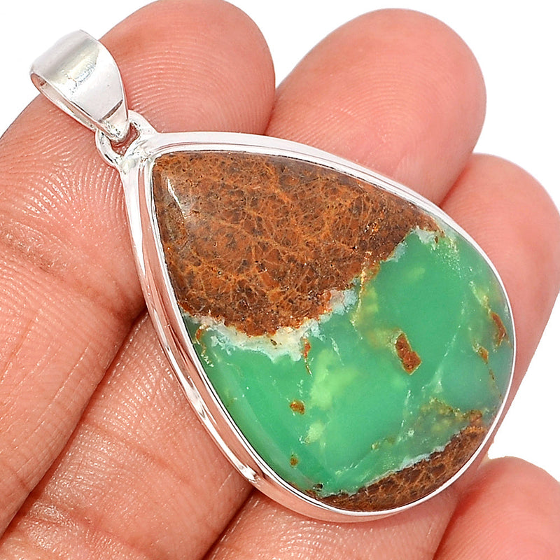 1.8" Boulder Chrysoprase Pendants - BCPP722