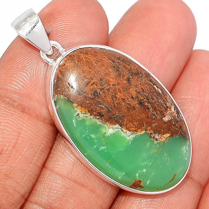 1.8" Boulder Chrysoprase Pendants - BCPP723