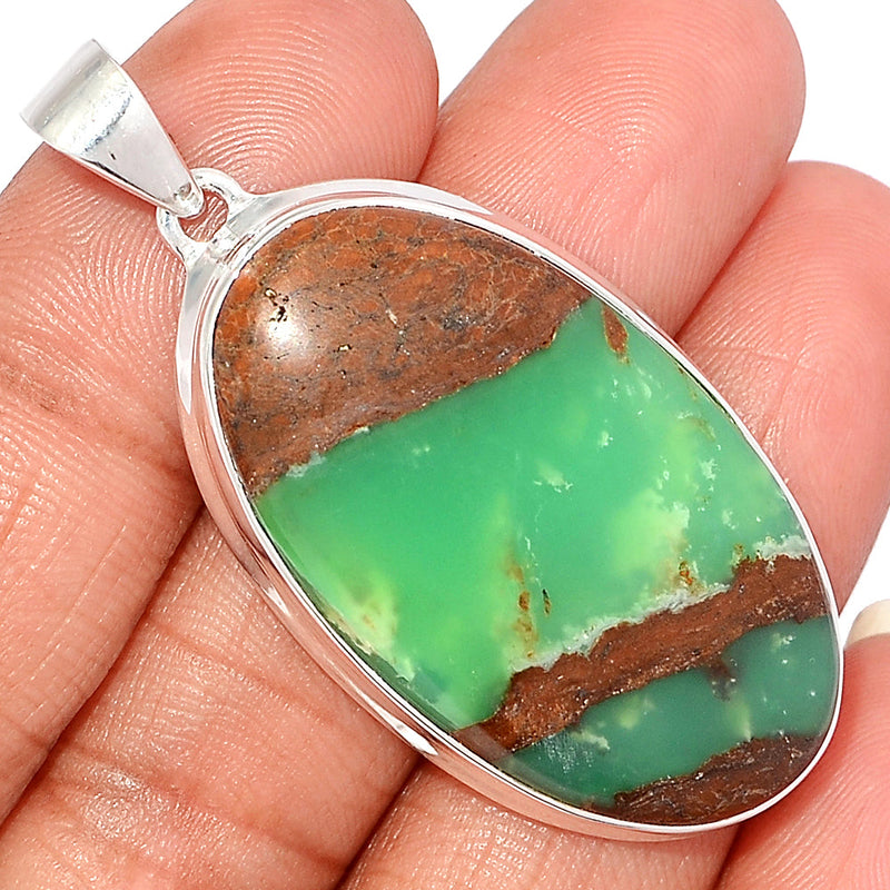 2.1" Boulder Chrysoprase Pendants - BCPP728