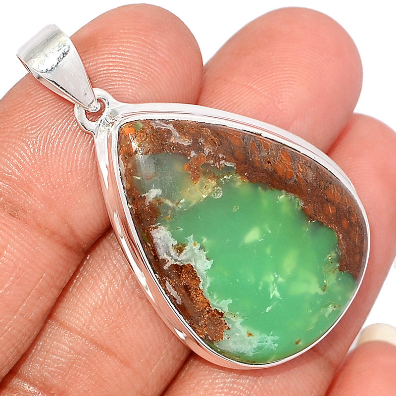 1.8" Boulder Chrysoprase Pendants - BCPP735