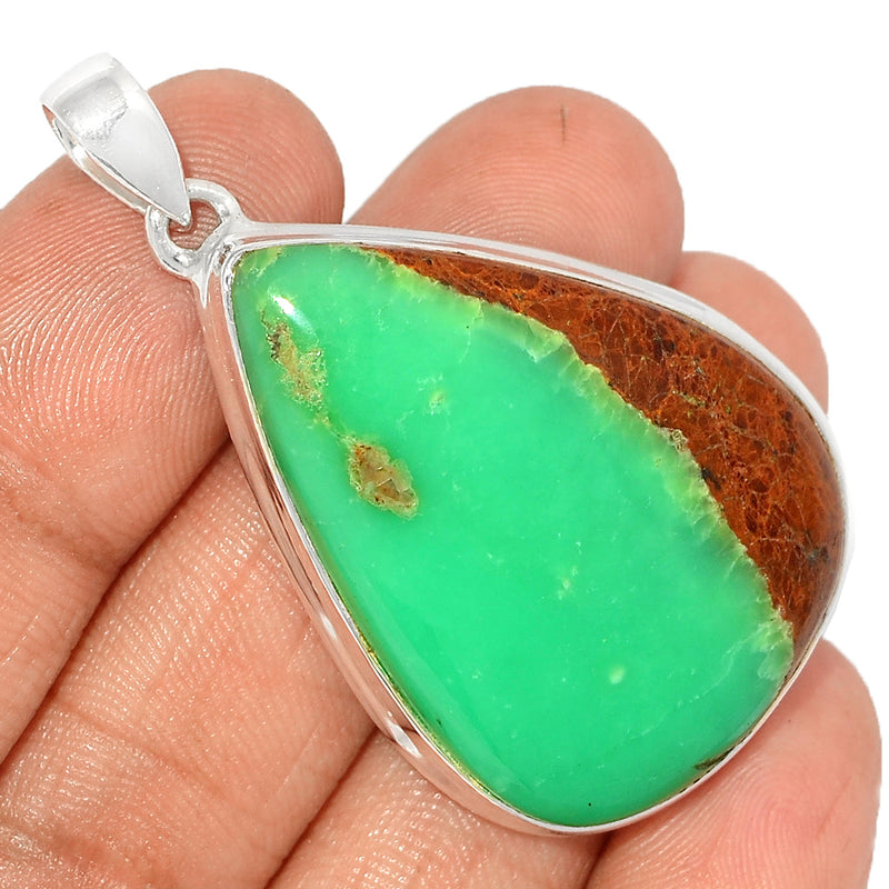 2" Boulder Chrysoprase Pendants - BCPP751