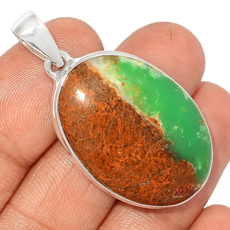 1.7" Boulder Chrysoprase Pendants - BCPP759