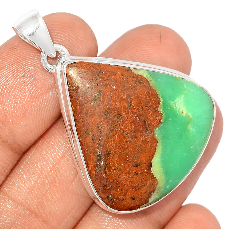 1.6" Boulder Chrysoprase Pendants - BCPP762