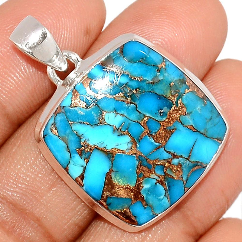 1.3" Blue Copper Turquoise Pendants - BCTP1196
