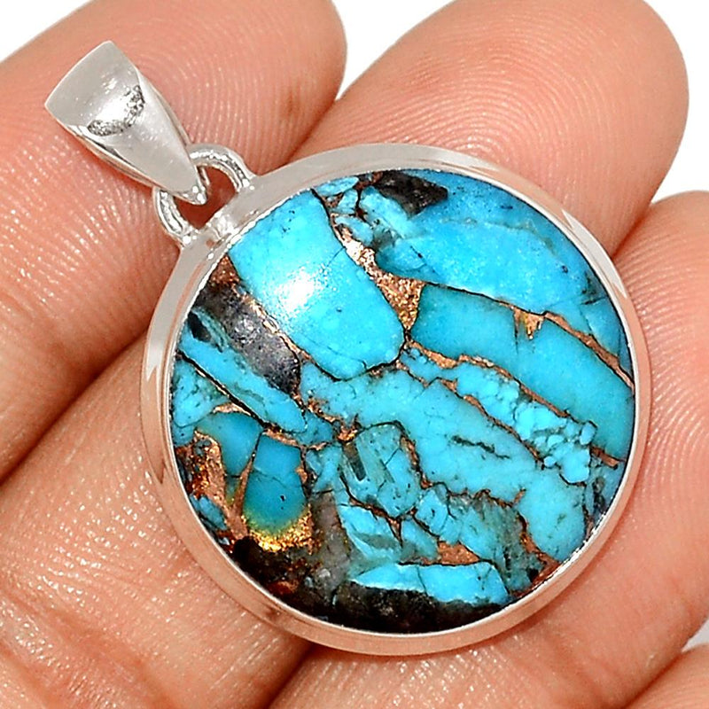 1.3" Blue Copper Turquoise Pendants - BCTP1216