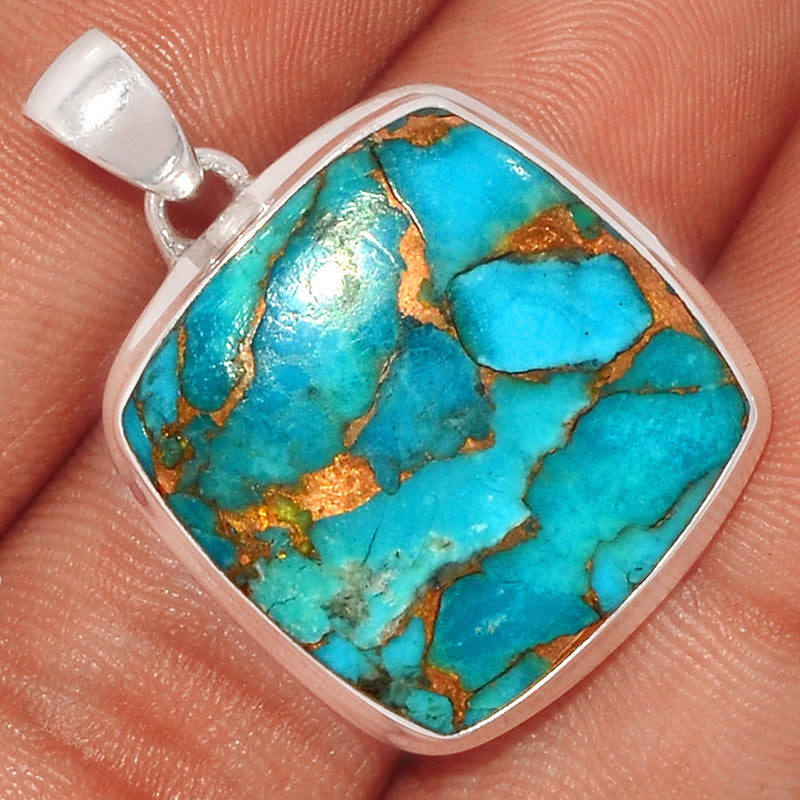 1.3" Blue Copper Turquoise Pendants - BCTP1245