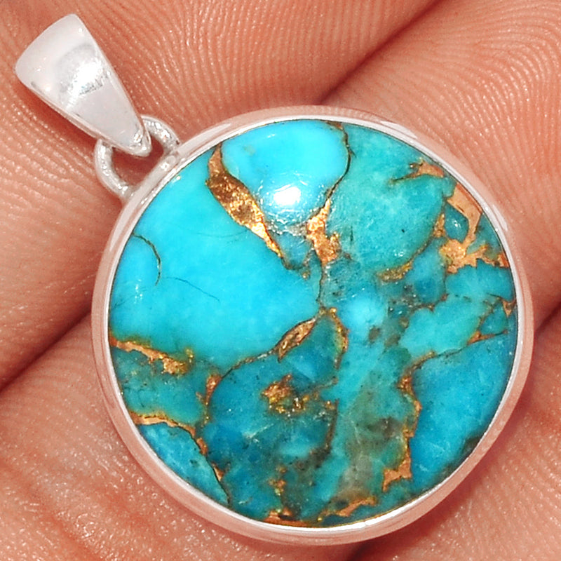 1.3" Blue Copper Turquoise Pendants - BCTP1246