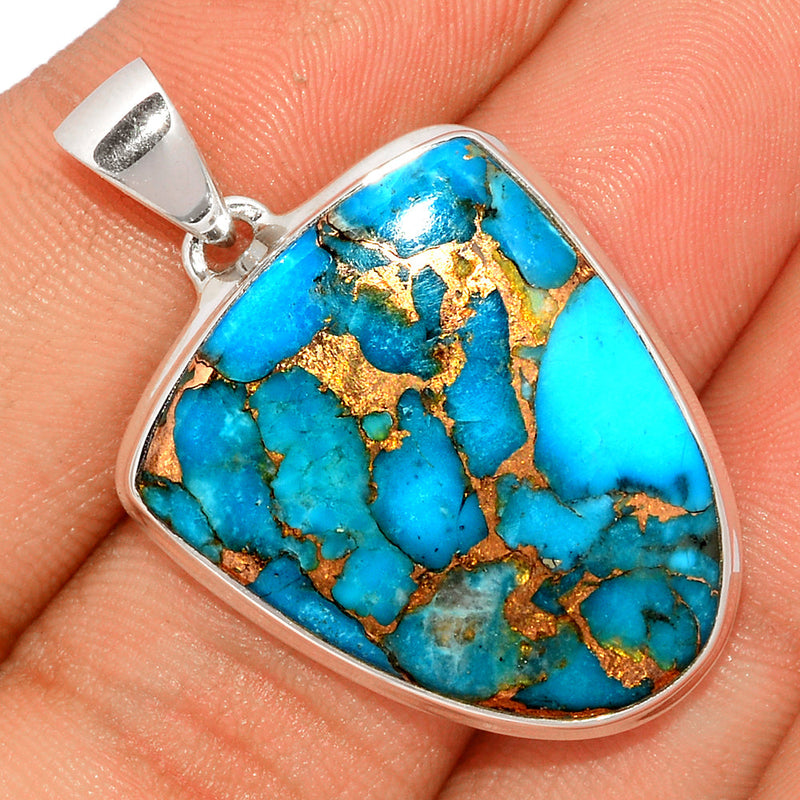 1.6" Blue Copper Turquoise Pendants - BCTP1265