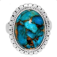 Copper Blue Turquoise Ring - BCTR1048