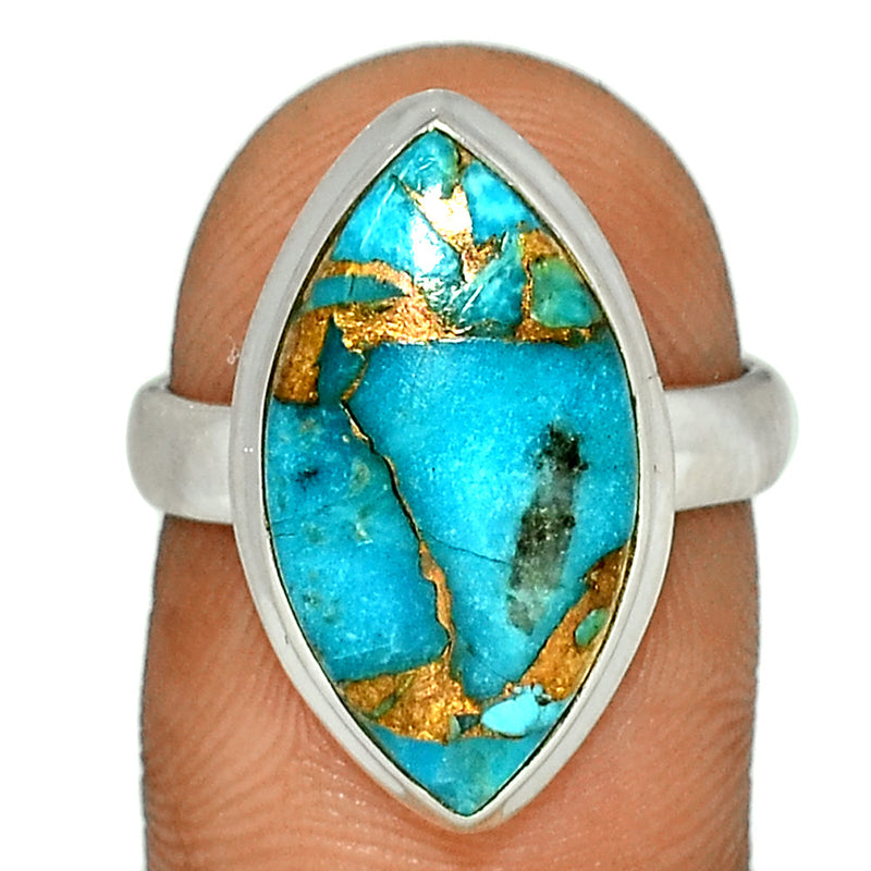 Blue Copper Turquoise Ring - BCTR1445