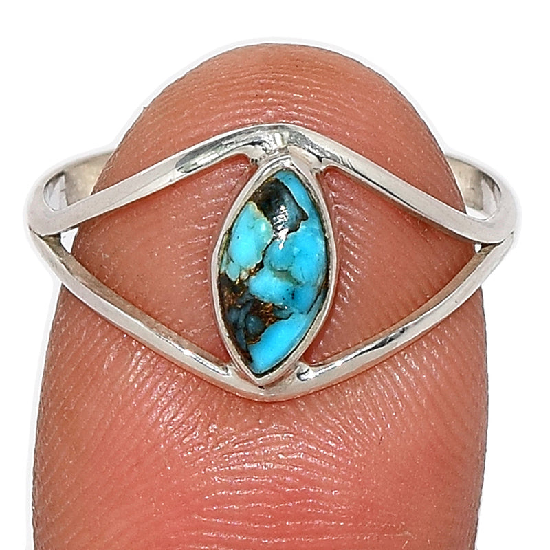 Blue Copper Turquoise Ring - BCTR1689