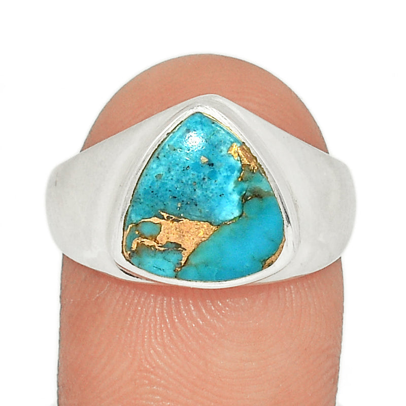 Solid - Blue Copper Turquoise Ring - BCTR1715