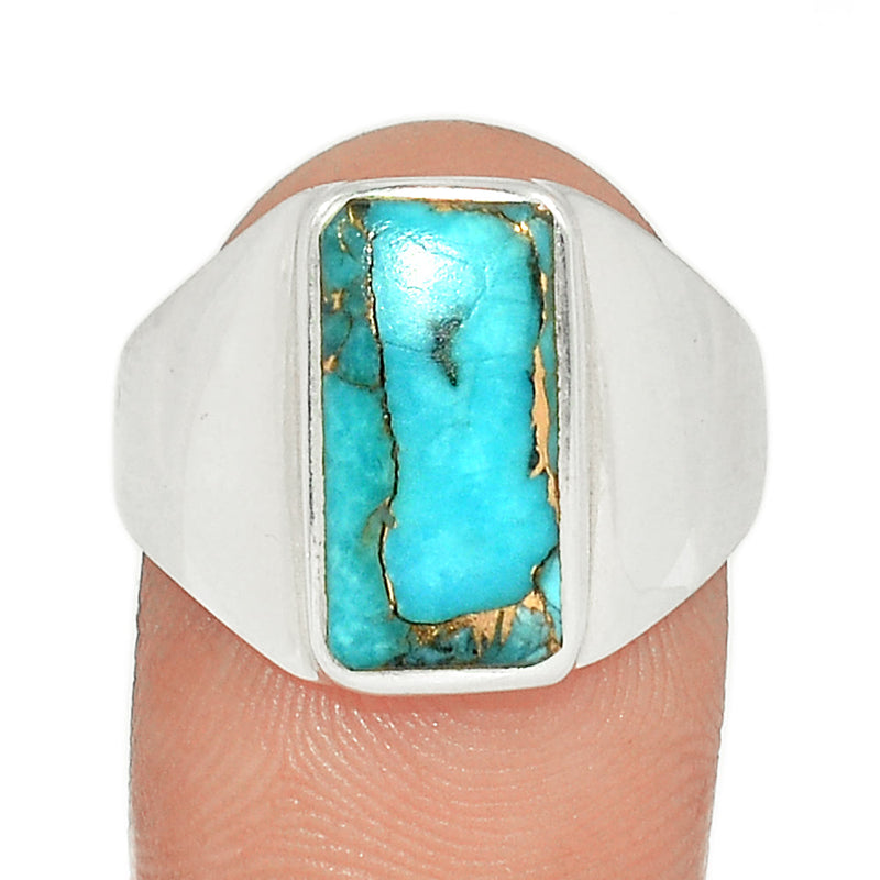 Solid - Blue Copper Turquoise Ring - BCTR1716