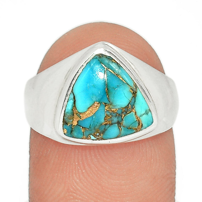 Solid - Blue Copper Turquoise Ring - BCTR1717