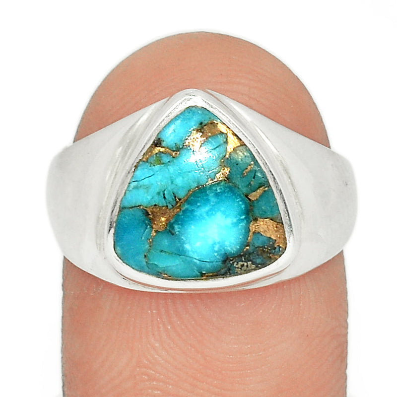 Solid - Blue Copper Turquoise Ring - BCTR1719