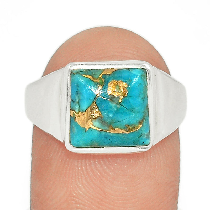 Solid - Blue Copper Turquoise Ring - BCTR1720