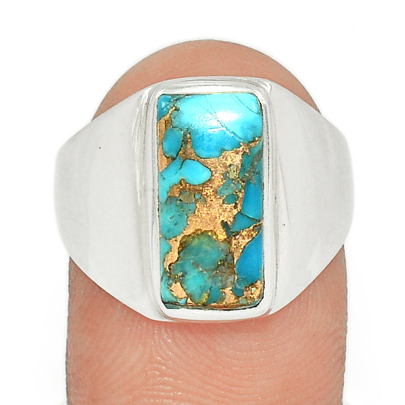 Solid - Blue Copper Turquoise Ring - BCTR1721