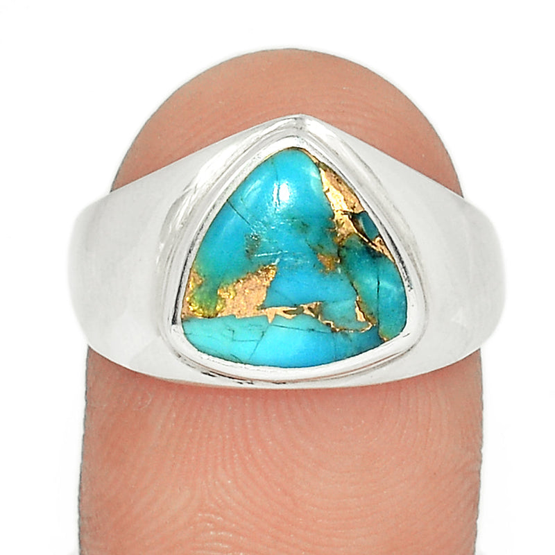 Solid - Blue Copper Turquoise Ring - BCTR1722