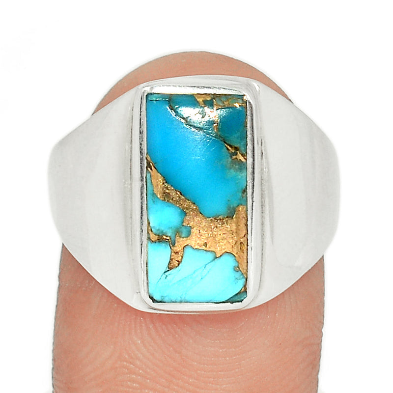 Solid - Blue Copper Turquoise Ring - BCTR1723