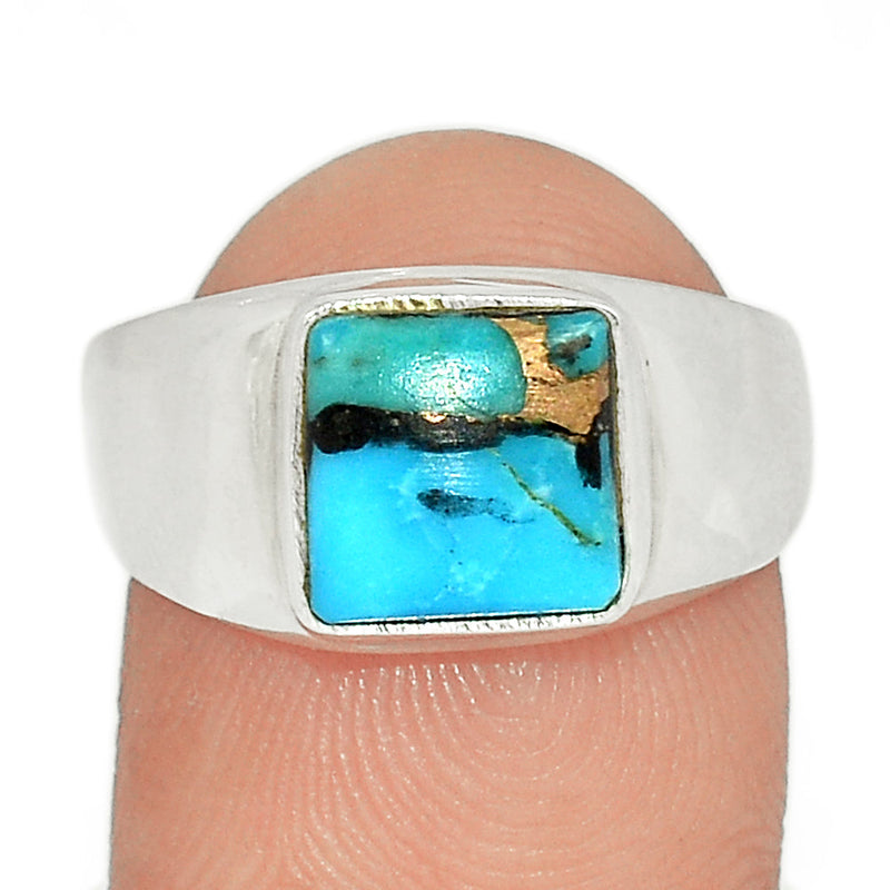 Solid - Blue Copper Turquoise Ring - BCTR1725