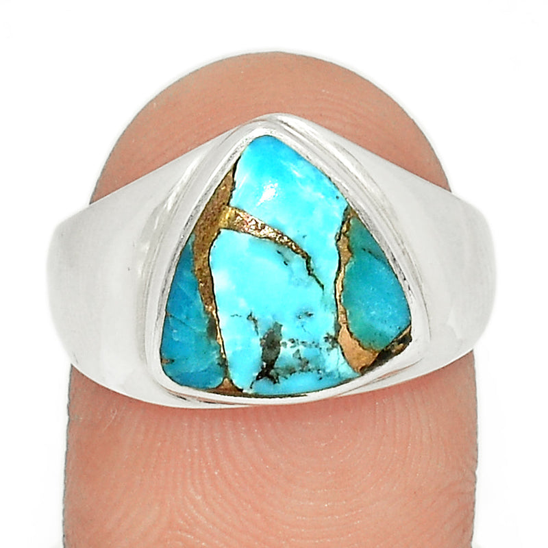 Solid - Blue Copper Turquoise Ring - BCTR1728