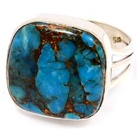 Copper Blue Turquoise Ring - BCTR218
