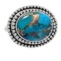 Copper Blue Turquoise Ring - BCTR680