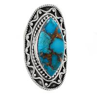 Copper Blue Turquoise Ring - BCTR690