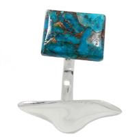Copper Blue Turquoise Ring - BCTR702