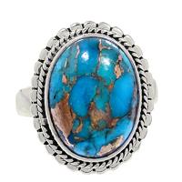 Copper Blue Turquoise Ring - BCTR744