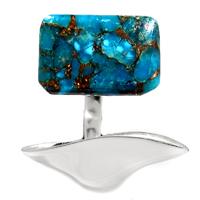 Copper Blue Turquoise Ring - BCTR755