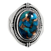 Copper Blue Turquoise Ring - BCTR772