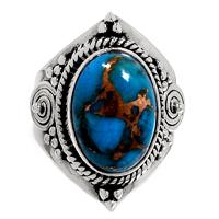 Copper Blue Turquoise Ring - BCTR780