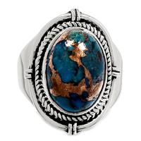 Copper Blue Turquoise Ring - BCTR791