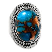 Copper Blue Turquoise Ring - BCTR801