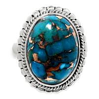 Copper Blue Turquoise Ring - BCTR823