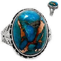 Copper Blue Turquoise Ring - BCTR849