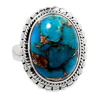Copper Blue Turquoise Ring - BCTR876