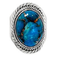 Copper Blue Turquoise Ring - BCTR881