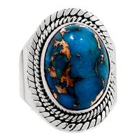 Copper Blue Turquoise Ring - BCTR883