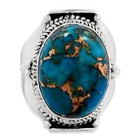 Copper Blue Turquoise Ring - BCTR896