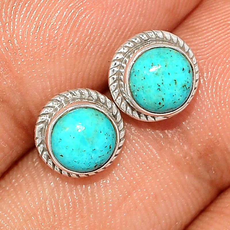 Blue Copper Turquoise Studs - BCTS350