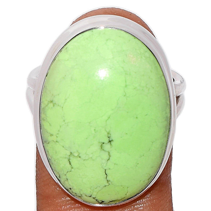 Boulder Lemon Chrysoprase Ring - BDLR18