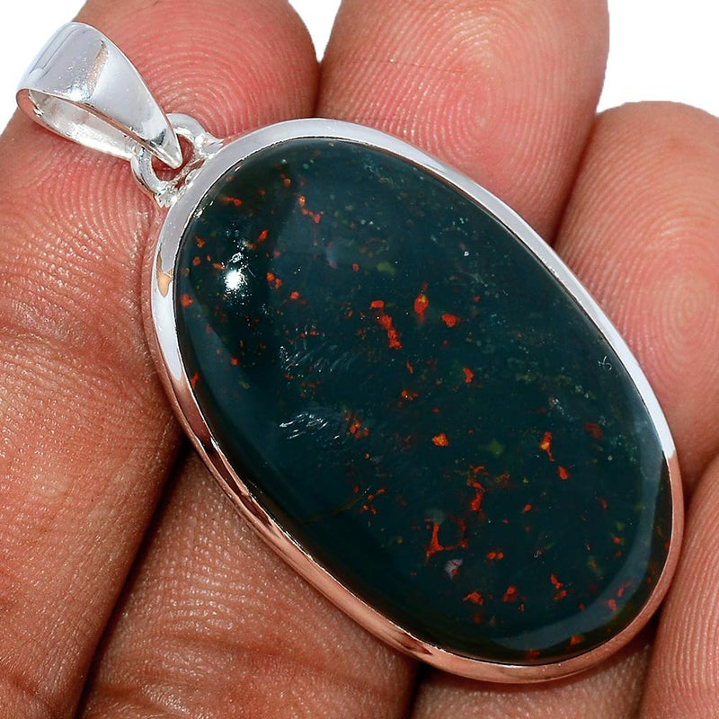 1.8" Blood Stone Pendants - BDSP1512