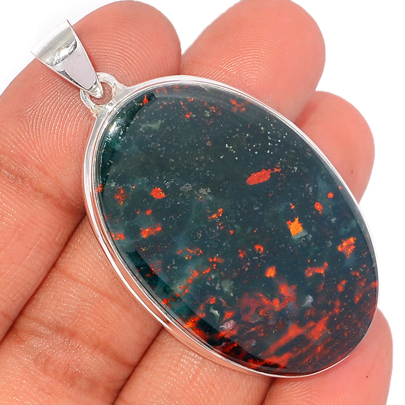 2.1" Blood Stone Pendants - BDSP1606