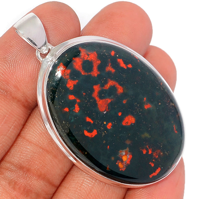 2.1" Blood Stone Pendants - BDSP1618